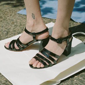 Maryam Nassir Zedah Palma Block Heels, Size 39 (US 8 US 9)